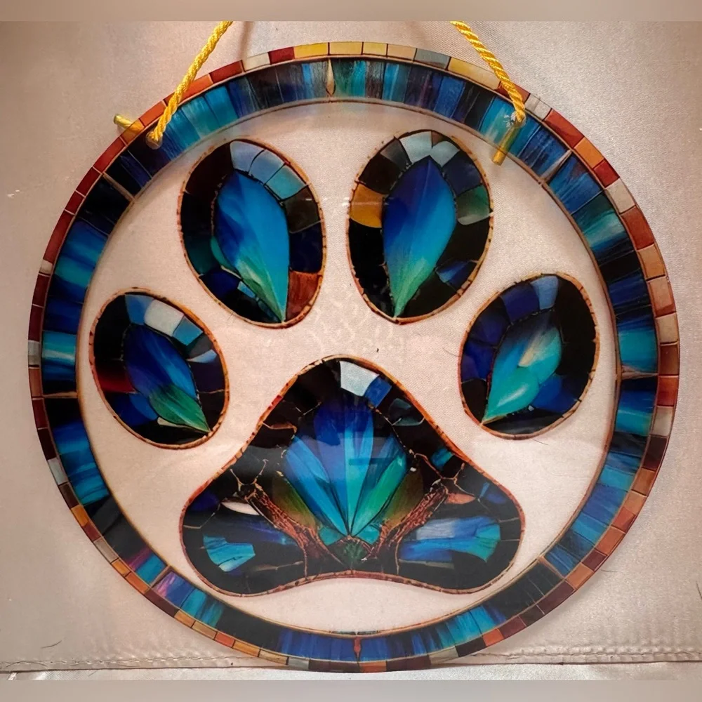 Colorful Acrylic Stained Glass Butterfly, Bouquet or Paw Suncatcher: PICK ONE